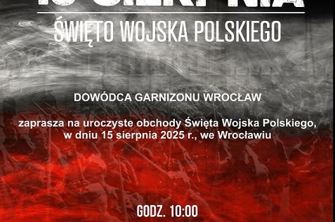 OBCHODY ŚWIĘTA WOJSKA POLSKIEGO WE WROCŁAWIU